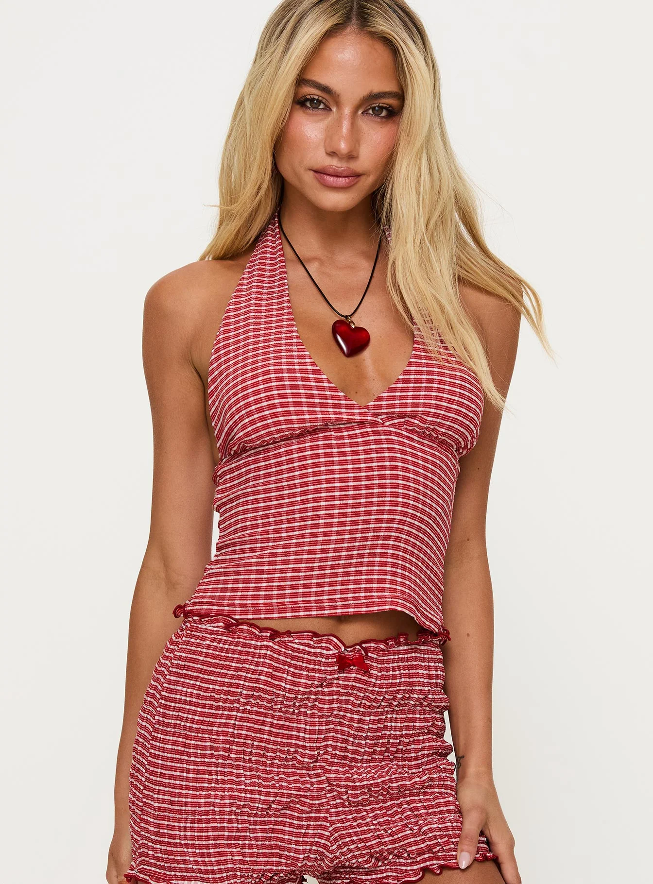 Top Red Gingham